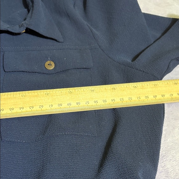 Monteau Deep Blue Textured Top - Picture 7 of 12